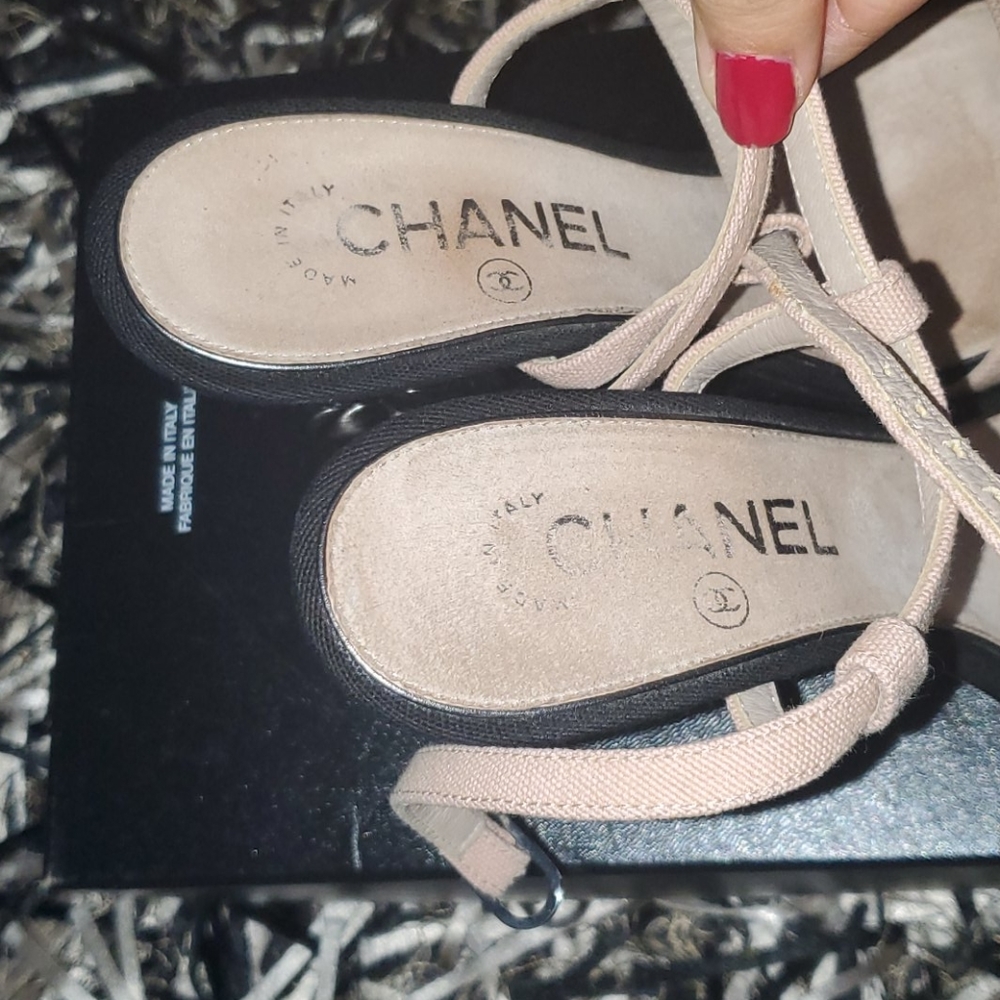 Chanel Camellia Slingback Sandals - Picture 11 of 12